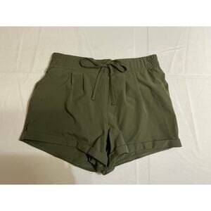 Zyia Active Olive Green Athletic Shorts Lined Drawstring Size S